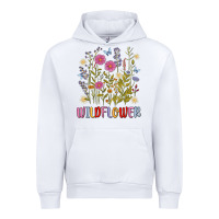 White wildflower malias Urban Hoodie - MaliasSmallBusiness