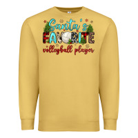 Antique Gold santa s favorite volleyball player Premium Sweatshirt - JahusDesignShop