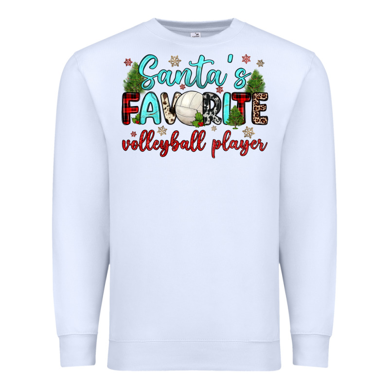 Santa S Favorite Volleyball Player Premium Sweatshirt by JahusDesignShop | Teevron