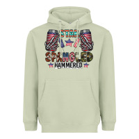Matcha star spangled hammered Heavyweight Hoodie - CowhideDigitalArt