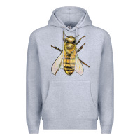 Heather Grey Bee Premium Hoodie - LillyAllenDesigns