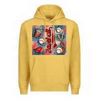 Antique Gold baseball Premium Hoodie - AdoDesignShop