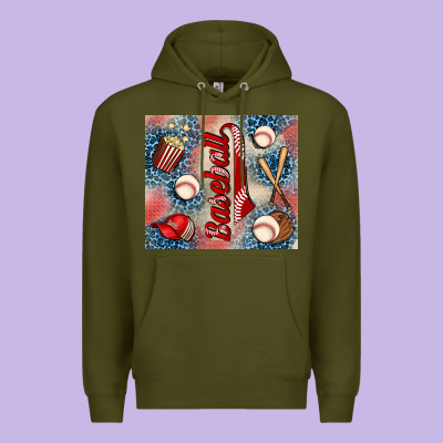 Baseball Premium Hoodie Designed By Adodesignshop
