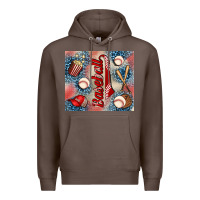 Coffee baseball Premium Hoodie - AdoDesignShop