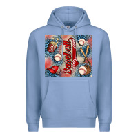 Colony Blue baseball Premium Hoodie - AdoDesignShop