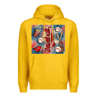 Lemon baseball Premium Hoodie - AdoDesignShop