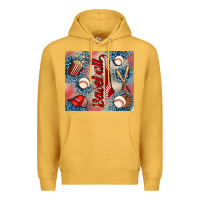 Mustard baseball Premium Hoodie - AdoDesignShop