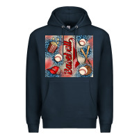 Navy baseball Premium Hoodie - AdoDesignShop