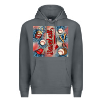 Rock baseball Premium Hoodie - AdoDesignShop
