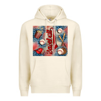 Tofu baseball Premium Hoodie - AdoDesignShop
