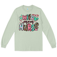 Matcha wife mom nurse Long Sleeve Tee - RanaPortraitStore