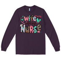 Plum wife mom nurse Long Sleeve Tee - RanaPortraitStore
