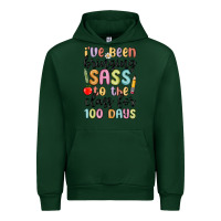 Forest Green i ve been bringing sass to the class for 100 days Urban Hoodie - MaliasSmallBusiness