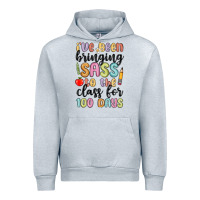 Heather Grey i ve been bringing sass to the class for 100 days Urban Hoodie - MaliasSmallBusiness