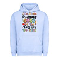 Pigment Grape Ice i ve been bringing sass to the class for 100 days Urban Hoodie - MaliasSmallBusiness