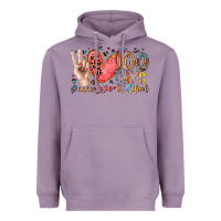 Lavender peace love 100 days of school Heavyweight Hoodie - RacoonDesign
