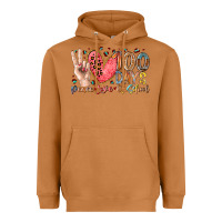 Meerkat peace love 100 days of school Heavyweight Hoodie - RacoonDesign