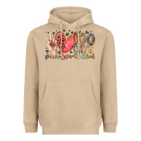 Peace Love 100 Days Of School Heavyweight Hoodie | Teevron