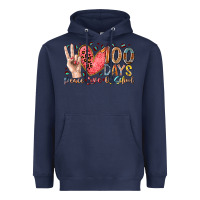 Navy peace love 100 days of school Heavyweight Hoodie - RacoonDesign