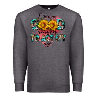 Charcoal Heather i see no season to act my age Premium Sweatshirt - AdoDesignShop