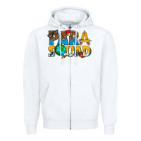 White para squad Zipper Hoodie - texasbilliewilder