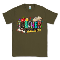 Army Green teacher squad Classic Tee - Zillion Design Studio