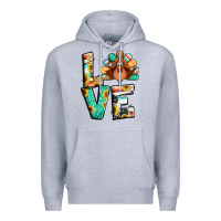 Heather Grey love thanksgiving Premium Hoodie - Jasminsmagicworld