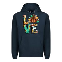 Navy love thanksgiving Premium Hoodie - Jasminsmagicworld
