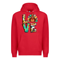 Red love thanksgiving Premium Hoodie - Jasminsmagicworld