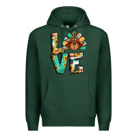 Sports Green love thanksgiving Premium Hoodie - Jasminsmagicworld