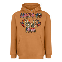 Meerkat american mini Heavyweight Hoodie - CowhideDigitalArt