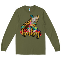Army Green baby bear Long Sleeve Tee - RanaPortraitStore