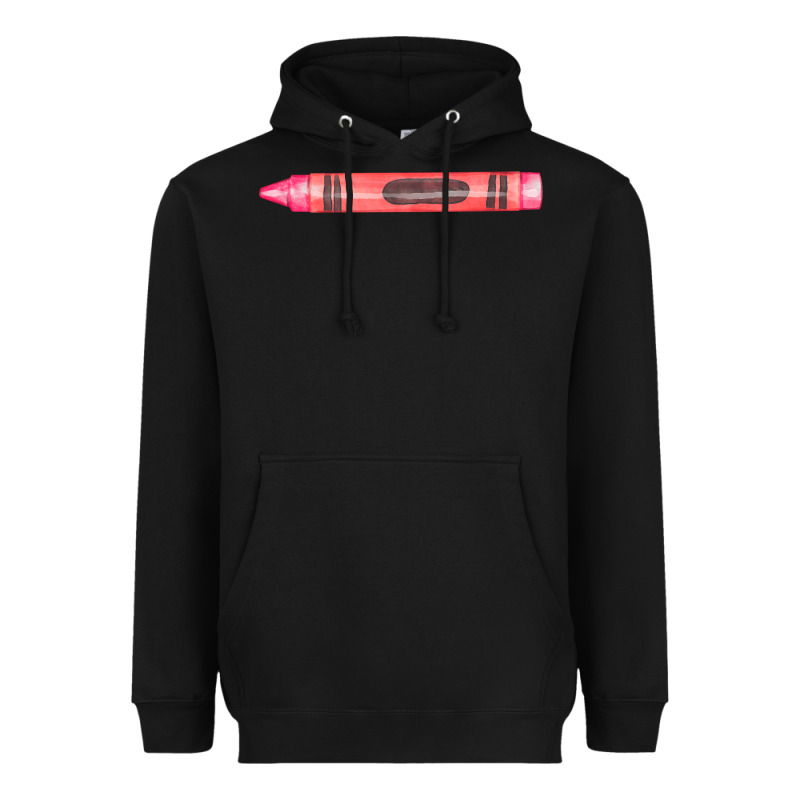 Pink Crayon Fa Element Heavyweight Hoodie by FaDigitalArtStudio | Teevron