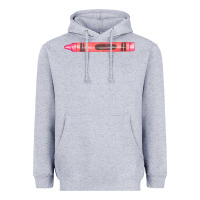 Heather Grey pink crayon fa element Heavyweight Hoodie - FaDigitalArtStudio