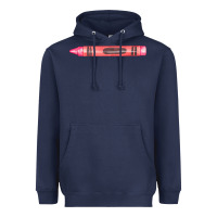 Navy pink crayon fa element Heavyweight Hoodie - FaDigitalArtStudio