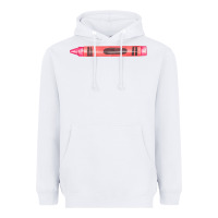 White pink crayon fa element Heavyweight Hoodie - FaDigitalArtStudio