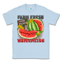 Dusty Blue farm fresh watermelon Classic Tee - Zillion Design Studio