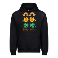 Black lucky vibes st. patrick's day Urban Hoodie - MaliasSmallBusiness
