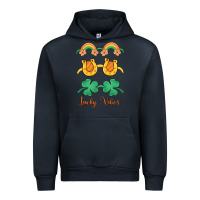 Navy lucky vibes st. patrick's day Urban Hoodie - MaliasSmallBusiness