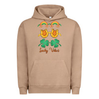 Pigment Burro lucky vibes st. patrick's day Urban Hoodie - MaliasSmallBusiness