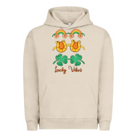 Pigment French Oak lucky vibes st. patrick's day Urban Hoodie - MaliasSmallBusiness