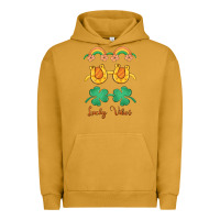 Pigment Peanut Butter lucky vibes st. patrick's day Urban Hoodie - MaliasSmallBusiness
