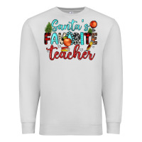 Dove Grey santa s favorite teacher Premium Sweatshirt - JahusDesignShop