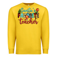 Lemon santa s favorite teacher Premium Sweatshirt - JahusDesignShop