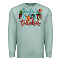 Seafoam santa s favorite teacher Premium Sweatshirt - JahusDesignShop