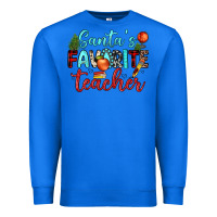 True Royal santa s favorite teacher Premium Sweatshirt - JahusDesignShop