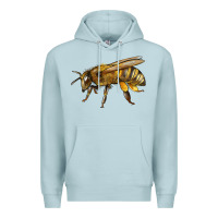 Blue Mist Bee Side Premium Hoodie - LillyAllenDesigns