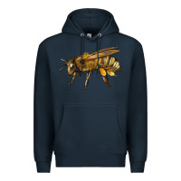Navy Bee Side Premium Hoodie - LillyAllenDesigns