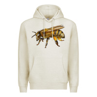 Oatmeal Heather Bee Side Premium Hoodie - LillyAllenDesigns