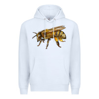 White Bee Side Premium Hoodie - LillyAllenDesigns